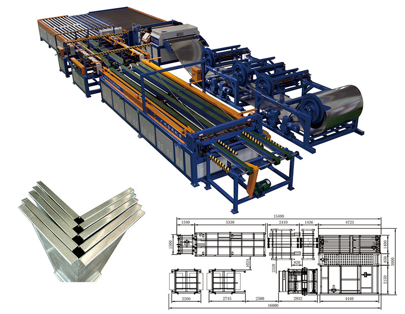 Air duct production line